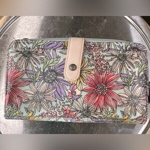 Sakroots Multicolor Floral Wristlet